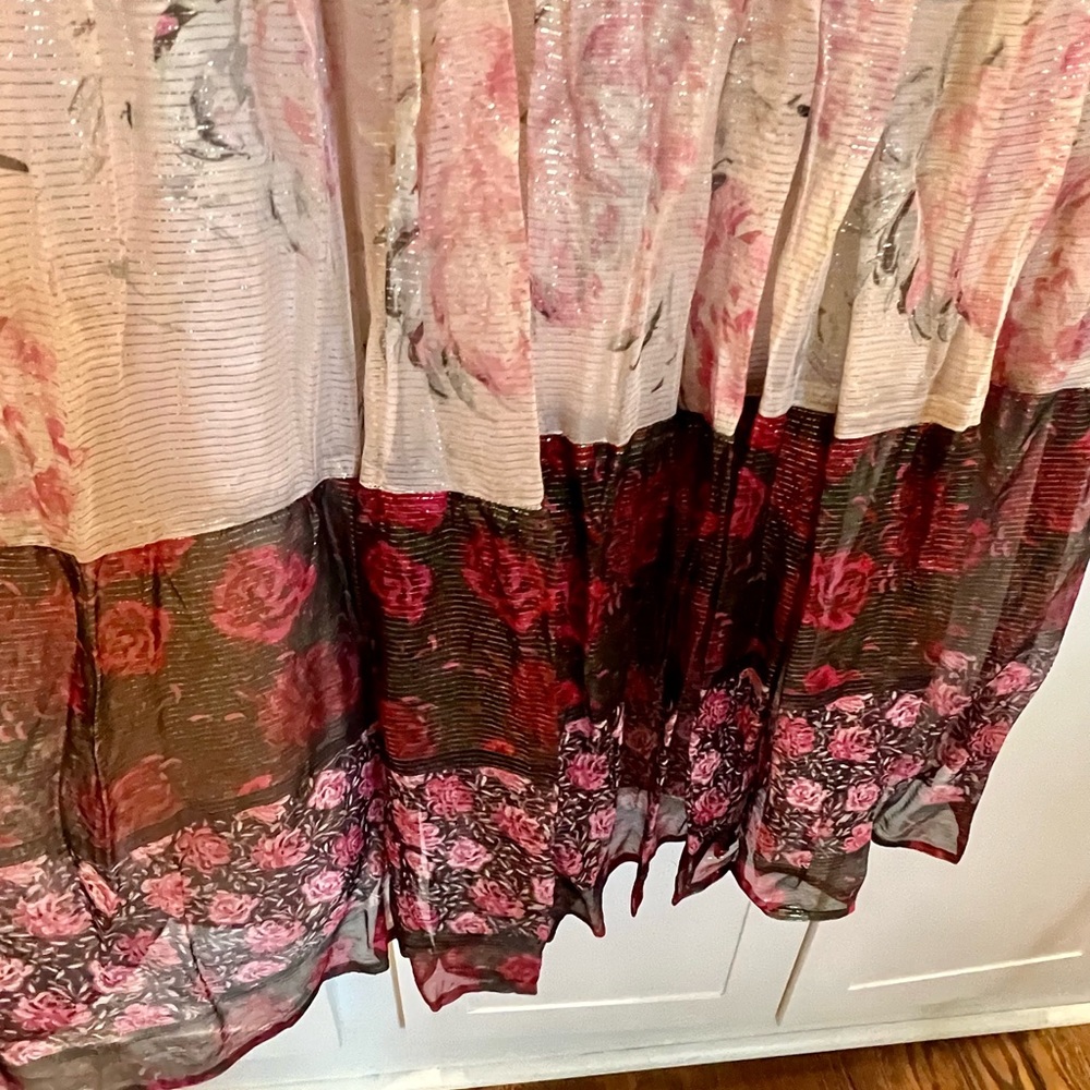 NEW no Tags Anthropologie x Mynah's Reynu Taandon Embroidered Maxi Dress sz 16 - Picture 6 of 8